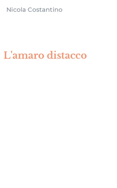 L'amaro distacco