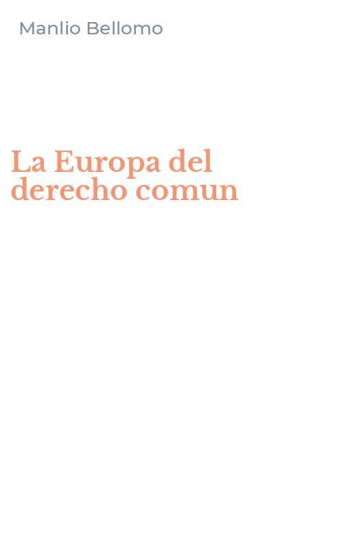 La Europa del derecho comun
