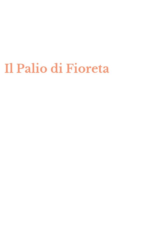 Il Palio di Fioreta