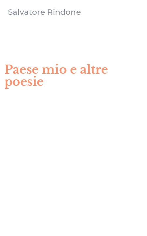 Paese mio e altre poesie