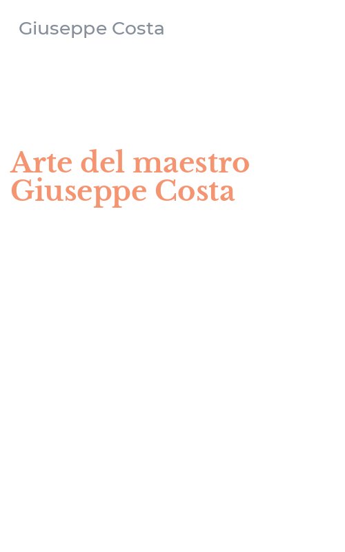 Arte del maestro Giuseppe Costa
