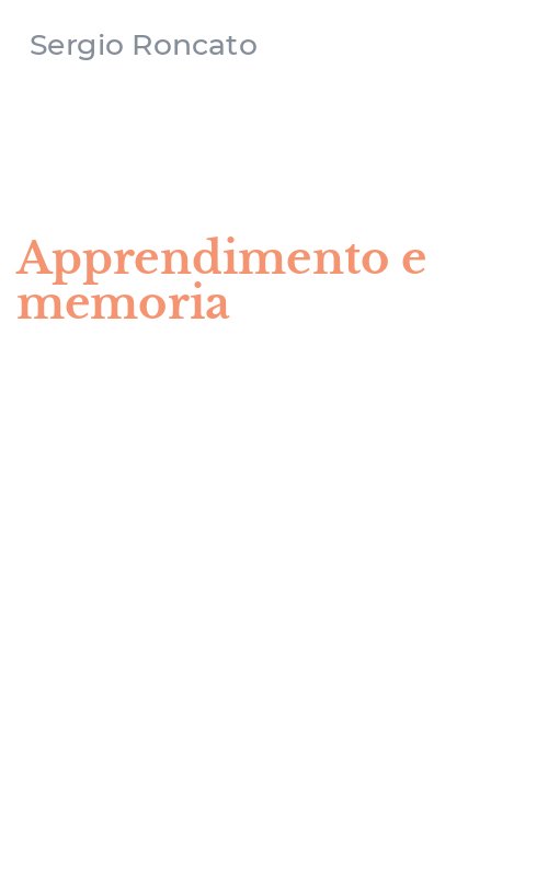 Apprendimento e memoria