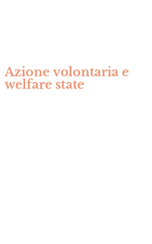 Azione volontaria e welfare state