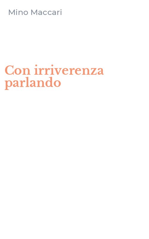 Con irriverenza parlando