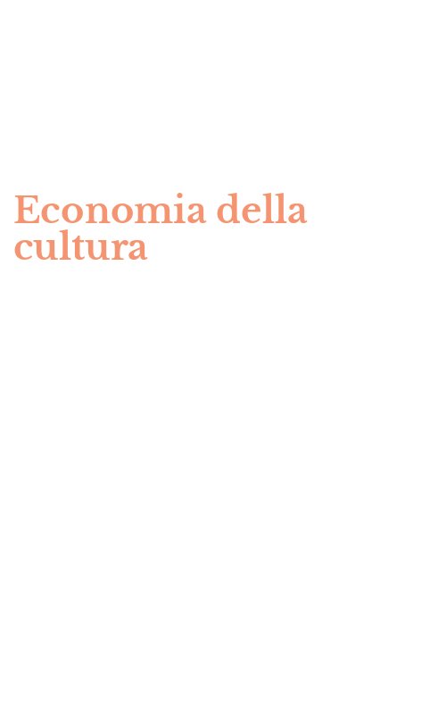 Economia della cultura