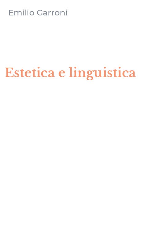 Estetica e linguistica