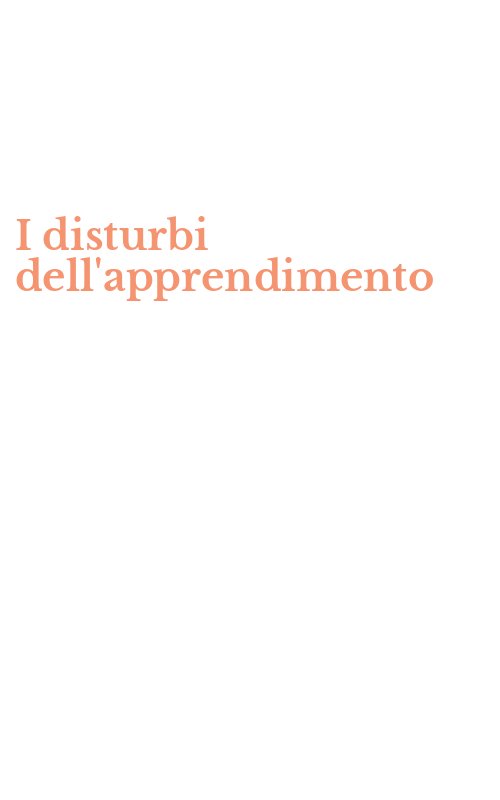 I disturbi dell'apprendimento