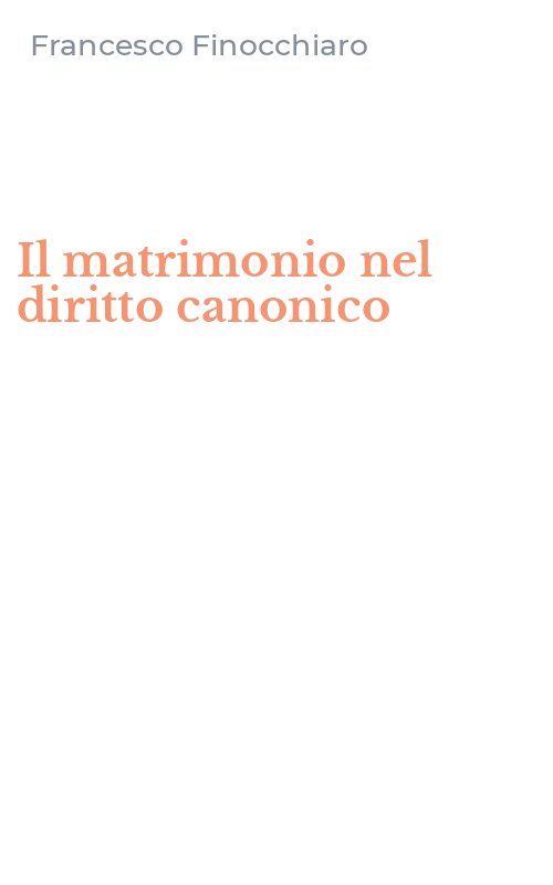 Il matrimonio nel diritto canonico