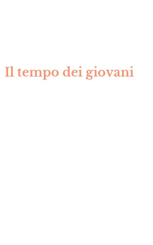 Il tempo dei giovani