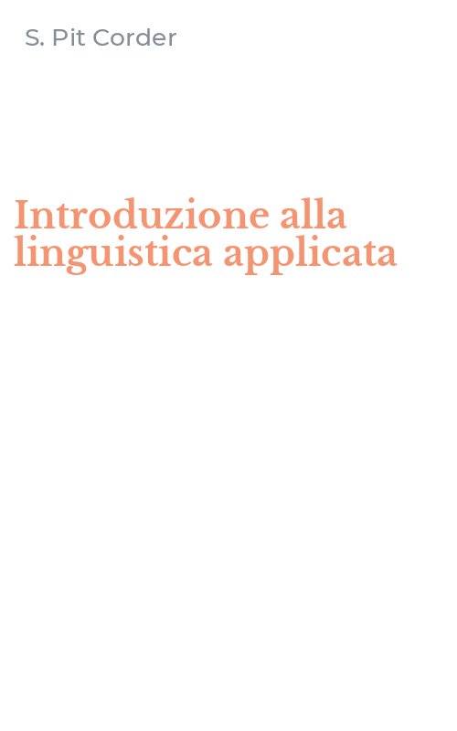 Introduzione alla linguistica applicata