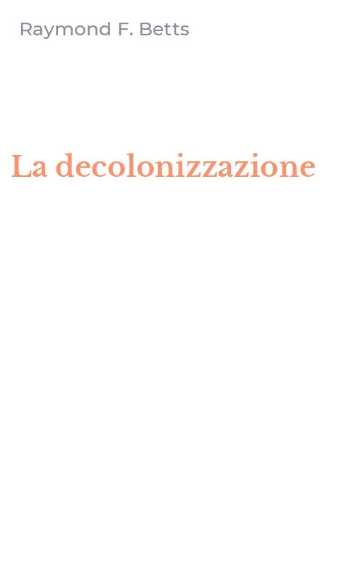 La decolonizzazione