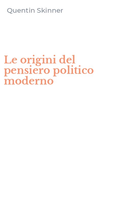 Le origini del pensiero politico moderno