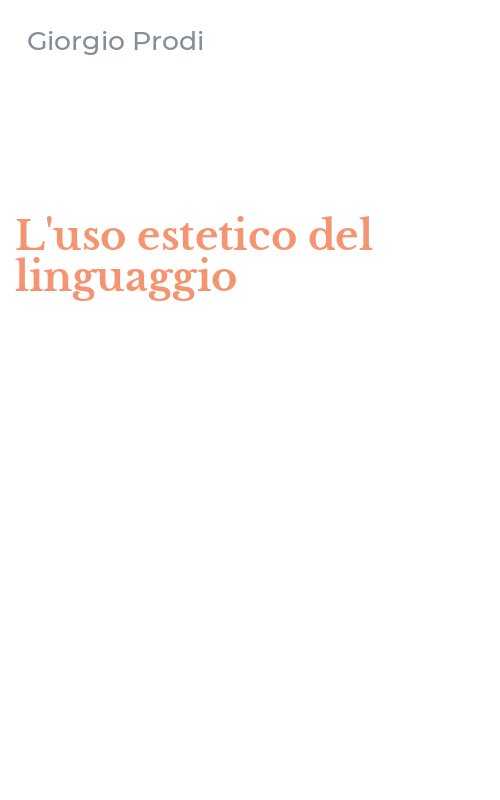 L'uso estetico del linguaggio