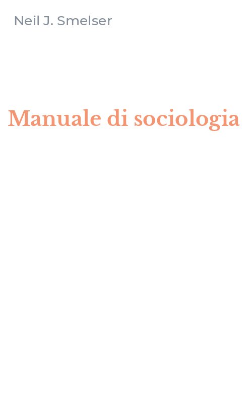 Manuale di sociologia