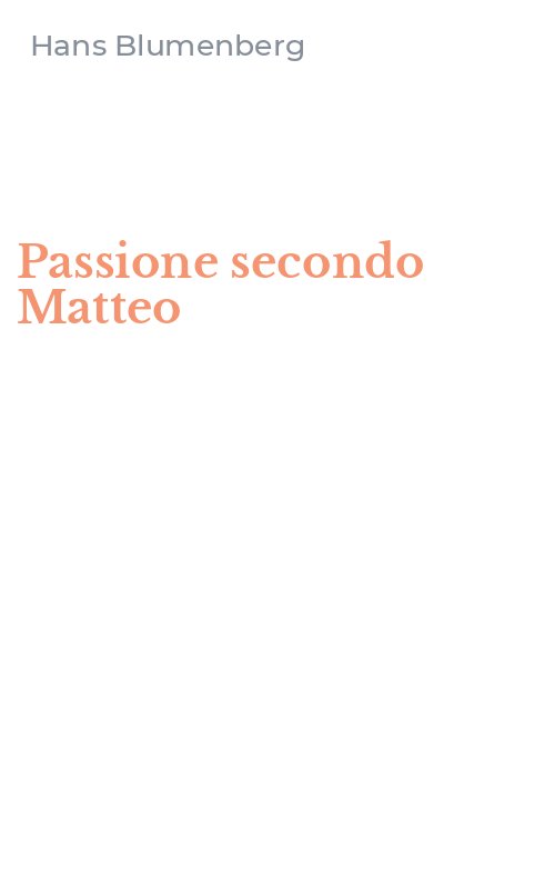 Passione secondo Matteo