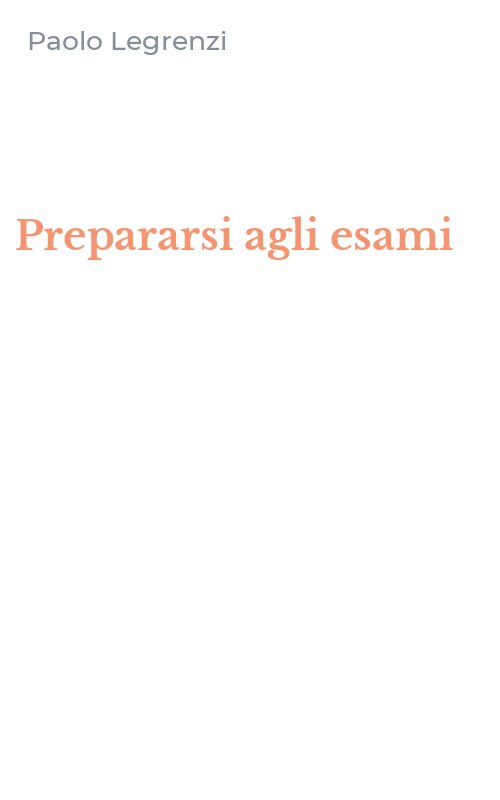 Prepararsi agli esami