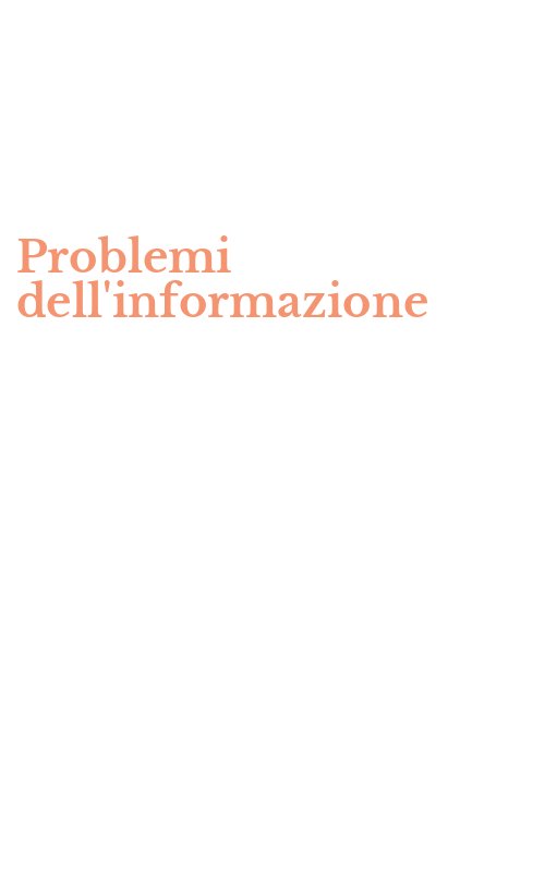 Problemi dell'informazione