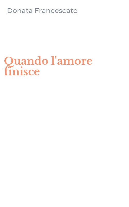 Quando l'amore finisce