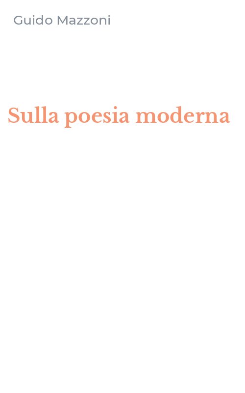 Sulla poesia moderna