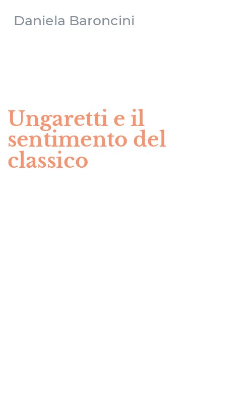 Ungaretti e il sentimento del classico