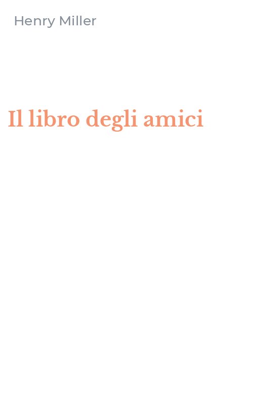 Il libro degli amici