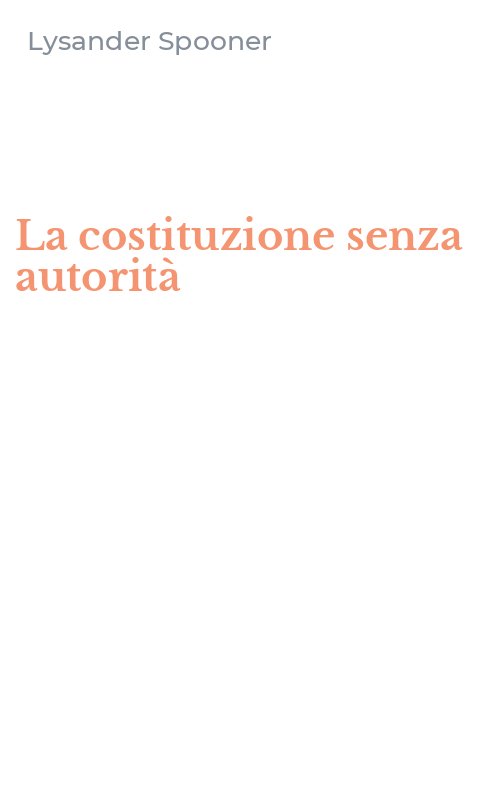 La costituzione senza autorità