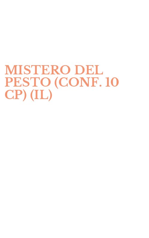 MISTERO DEL PESTO (CONF. 10 CP) (IL)