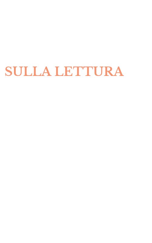 SULLA LETTURA