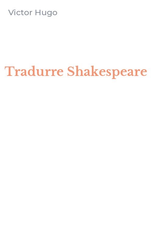 Tradurre Shakespeare