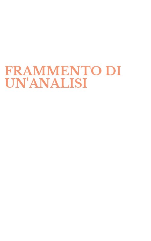 FRAMMENTO DI UN'ANALISI