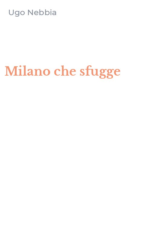 Milano che sfugge