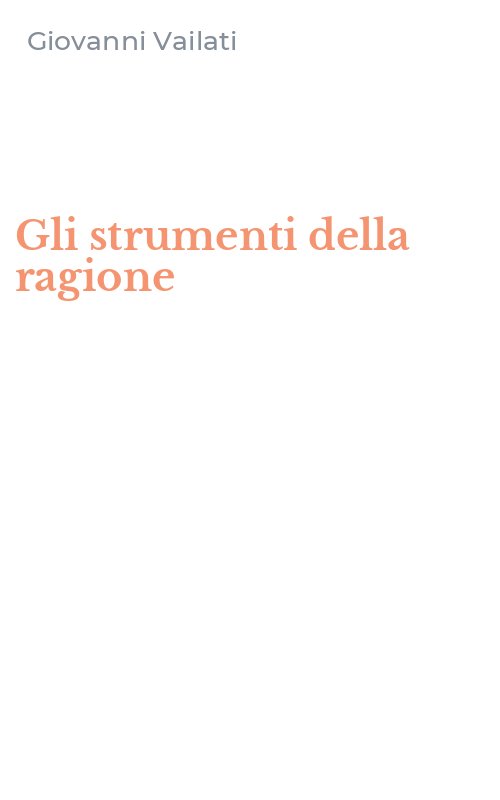 Gli strumenti della ragione