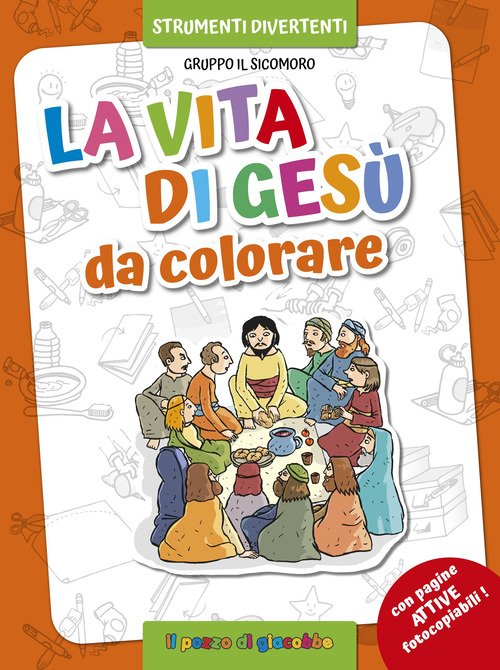La vita di Gesù da colorare