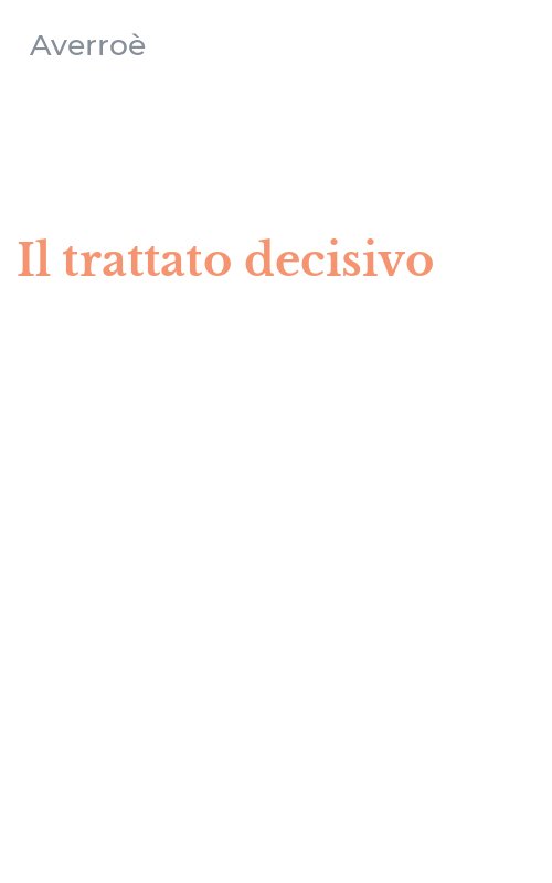 Il trattato decisivo