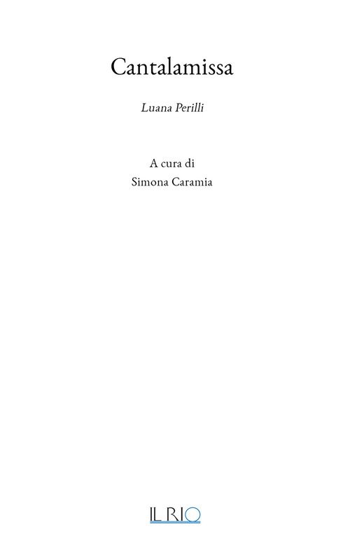 Cantalamissa. Luana Perilli