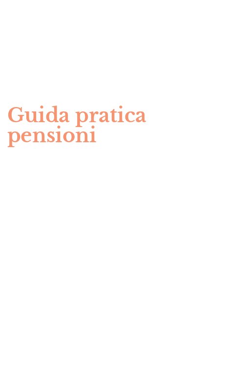 Guida pratica pensioni