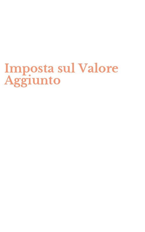 Imposta sul Valore Aggiunto
