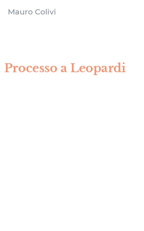 Processo a Leopardi