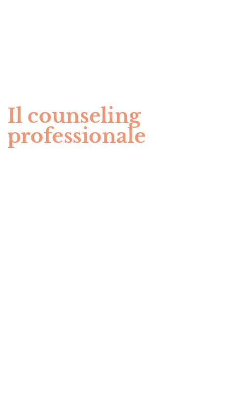 Il counseling professionale