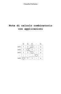 Note di calcolo combinatorio con applicazioni