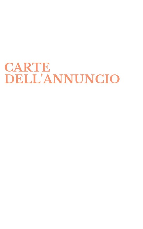 CARTE DELL'ANNUNCIO