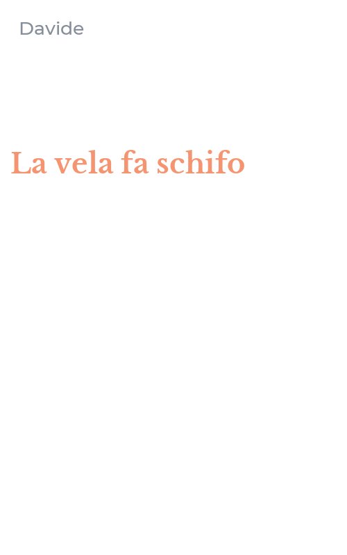 La vela fa schifo