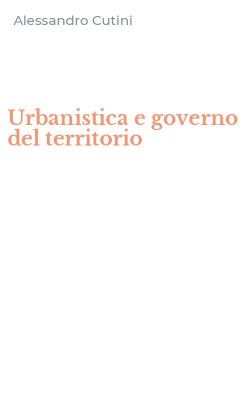 Urbanistica e governo del territorio