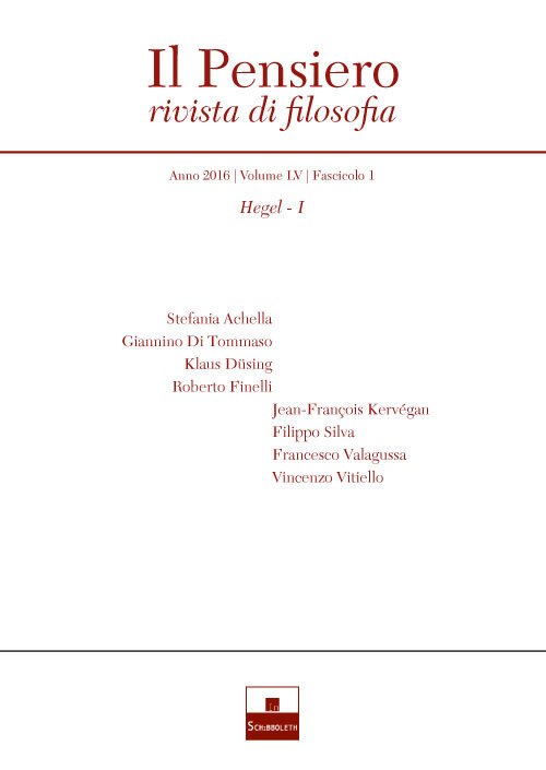 Il pensiero. Rivista di filosofia