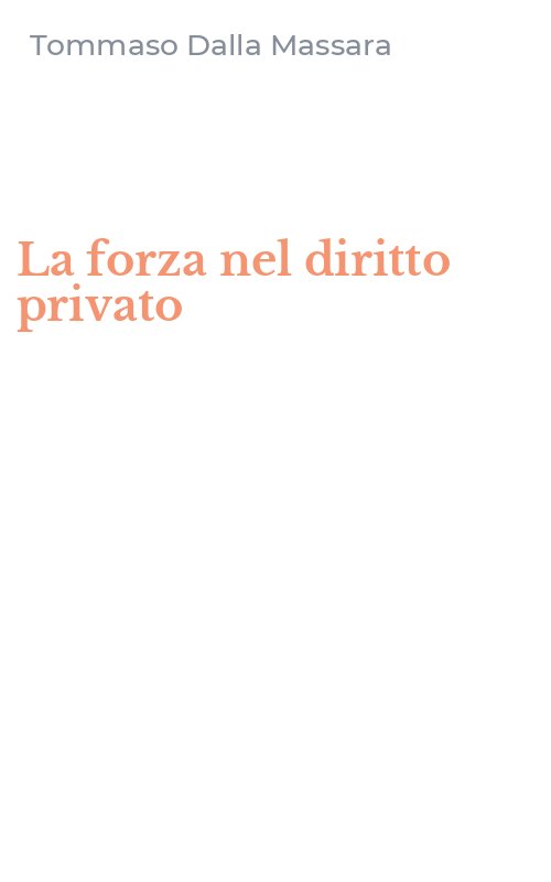 La forza nel diritto privato