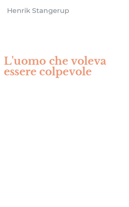 L'uomo che voleva essere colpevole