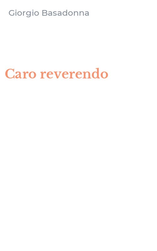 Caro reverendo