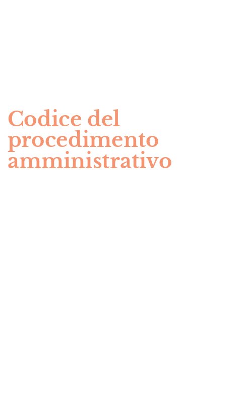 Codice del procedimento amministrativo