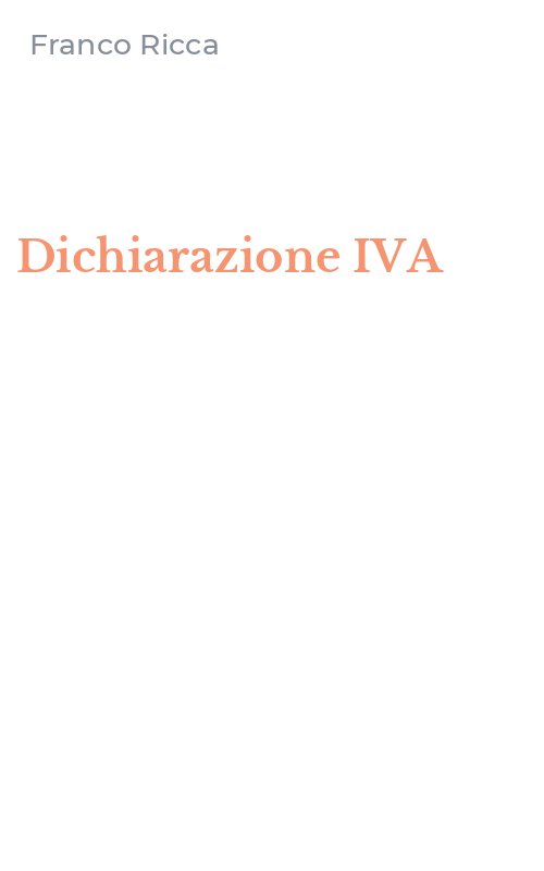 Dichiarazione IVA