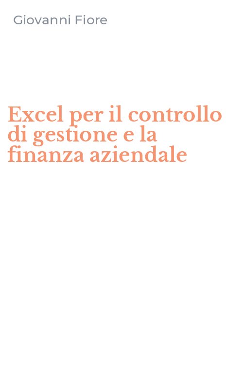 Excel per il controllo di gestione e la finanza aziendale